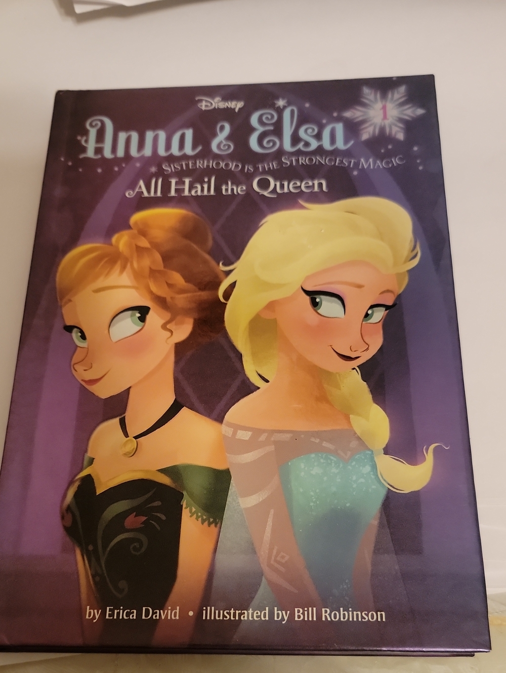 Disney Frozen Hardcover Book - Purple, Teal, Gold Accents